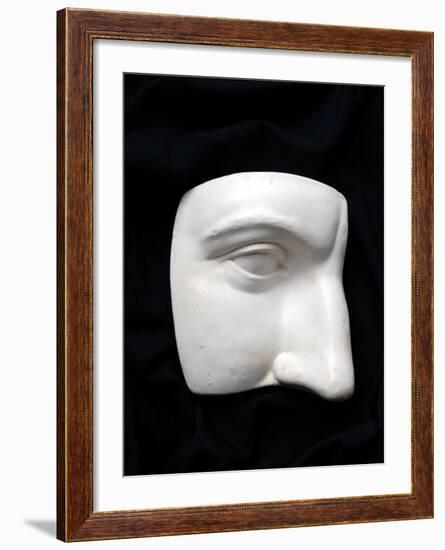 A Cut Out of a Sculpture Including a Man's Face-Winfred Evers-Framed Photographic Print