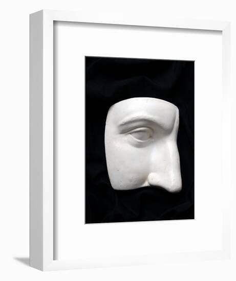 A Cut Out of a Sculpture Including a Man's Face-Winfred Evers-Framed Photographic Print