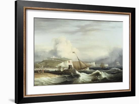 A Cutter and other Shipping off Dover, 1817-Thomas Luny-Framed Giclee Print