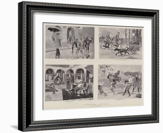 A Cycle Journey across Spain-Tom Browne-Framed Giclee Print