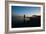 A Cyclist on Juquehy Beach at Sunset-Alex Saberi-Framed Photographic Print