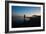 A Cyclist on Juquehy Beach at Sunset-Alex Saberi-Framed Photographic Print