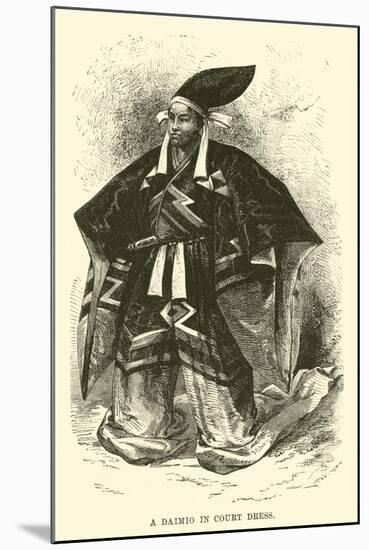 A Daimio in Court Dress-null-Mounted Giclee Print