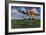 A Damaged B-17 Flying Fortress Attempting an Emergency Landing-null-Framed Art Print