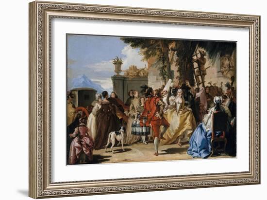 A Dance in the Country, c.1755-Giandomenico Tiepolo-Framed Giclee Print