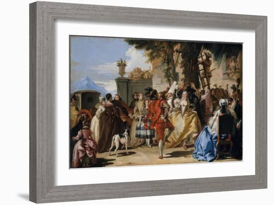 A Dance in the Country, c.1755-Giandomenico Tiepolo-Framed Giclee Print