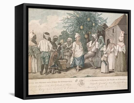 A Dance in the Island of St. Dominica-Agostino Brunias-Framed Premier Image Canvas