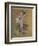 A Dancer Adjusting Her Leotard-Henri de Toulouse-Lautrec-Framed Giclee Print