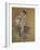 A Dancer Adjusting Her Leotard-Henri de Toulouse-Lautrec-Framed Giclee Print