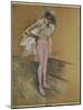 A Dancer Adjusting Her Leotard-Henri de Toulouse-Lautrec-Mounted Giclee Print