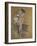 A Dancer Adjusting Her Leotard-Henri de Toulouse-Lautrec-Framed Giclee Print