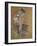 A Dancer Adjusting Her Leotard-Henri de Toulouse-Lautrec-Framed Giclee Print