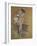 A Dancer Adjusting Her Leotard-Henri de Toulouse-Lautrec-Framed Giclee Print