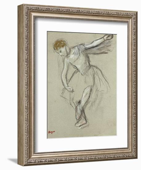 A Dancer Seen in Profile-Edgar Degas-Framed Giclee Print