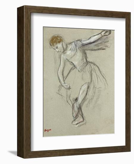 A Dancer Seen in Profile-Edgar Degas-Framed Giclee Print