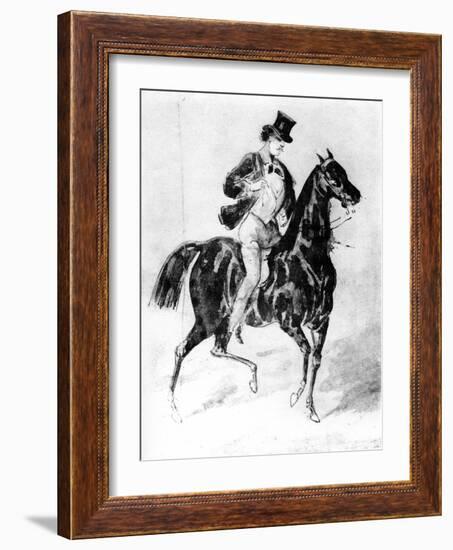 A Dandy, 19th Century-Constantin Guys-Framed Giclee Print