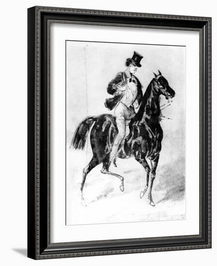 A Dandy, 19th Century-Constantin Guys-Framed Giclee Print