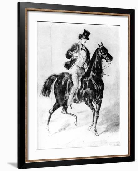 A Dandy, 19th Century-Constantin Guys-Framed Giclee Print