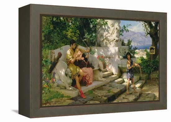 A Dangerous Lesson-Hendrik Siemiradzki-Framed Premier Image Canvas