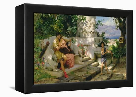 A Dangerous Lesson-Hendrik Siemiradzki-Framed Premier Image Canvas