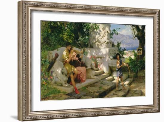 A Dangerous Lesson-Hendrik Siemiradzki-Framed Giclee Print