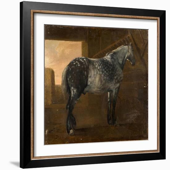 A Dapple Grey Horse-Aelbert Cuyp-Framed Giclee Print