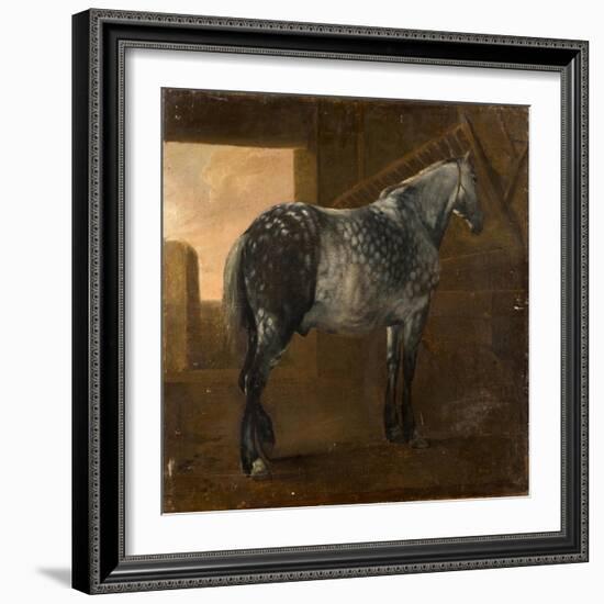 A Dapple Grey Horse-Aelbert Cuyp-Framed Giclee Print