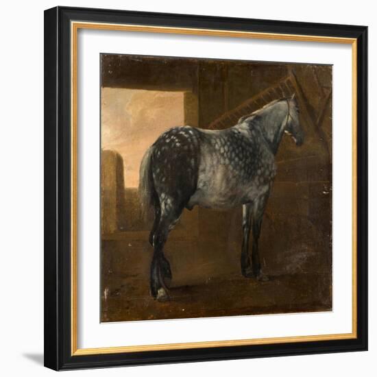 A Dapple Grey Horse-Aelbert Cuyp-Framed Giclee Print