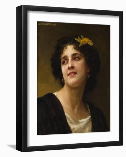 A Dark Beauty-William Adolphe Bouguereau-Framed Giclee Print