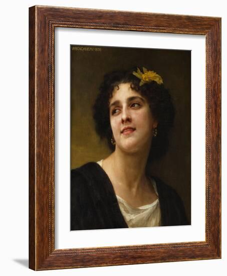 A Dark Beauty-William Adolphe Bouguereau-Framed Giclee Print