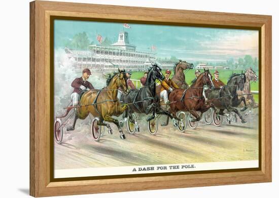 A Dash for the Pole-Currier & Ives-Framed Stretched Canvas