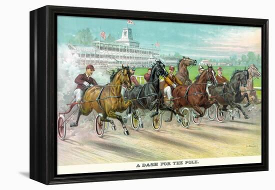 A Dash for the Pole-Currier & Ives-Framed Stretched Canvas