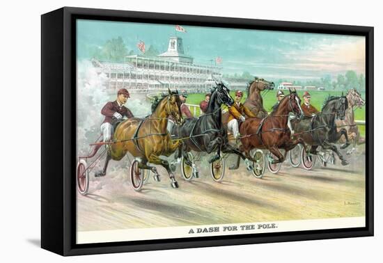 A Dash for the Pole-Currier & Ives-Framed Stretched Canvas