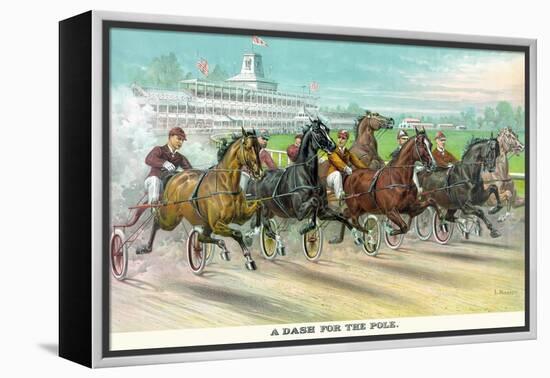 A Dash for the Pole-Currier & Ives-Framed Stretched Canvas