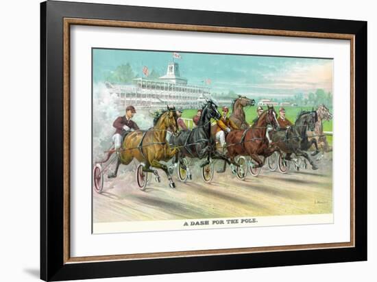 A Dash for the Pole-Currier & Ives-Framed Art Print