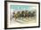 A Dash for the Pole-Currier & Ives-Framed Art Print