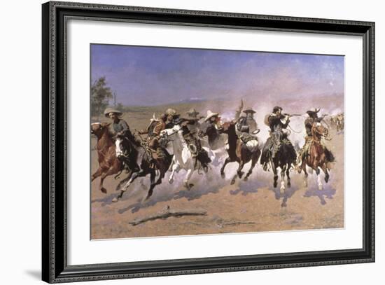 A Dash for the Timber-Frederic Sackrider Remington-Framed Giclee Print