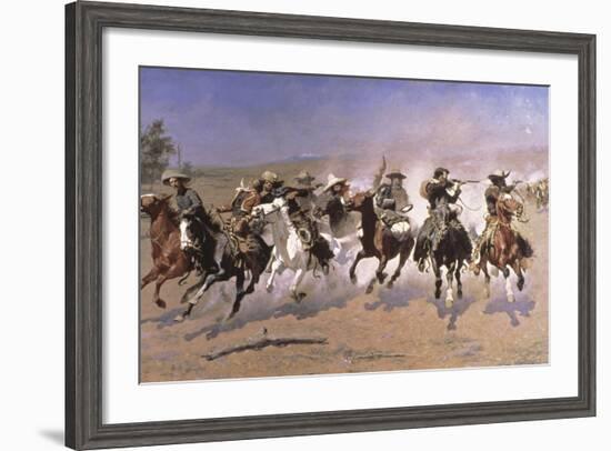 A Dash for the Timber-Frederic Sackrider Remington-Framed Giclee Print