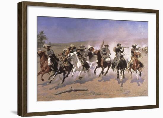 A Dash for the Timber-Frederic Sackrider Remington-Framed Giclee Print