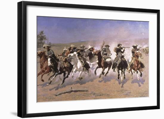 A Dash for the Timber-Frederic Sackrider Remington-Framed Giclee Print