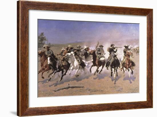 A Dash for the Timber-Frederic Sackrider Remington-Framed Giclee Print