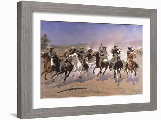 A Dash for the Timber-Frederic Sackrider Remington-Framed Giclee Print