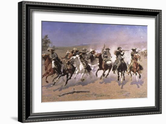 A Dash for the Timber-Frederic Sackrider Remington-Framed Giclee Print