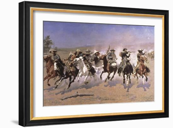 A Dash for the Timber-Frederic Sackrider Remington-Framed Giclee Print