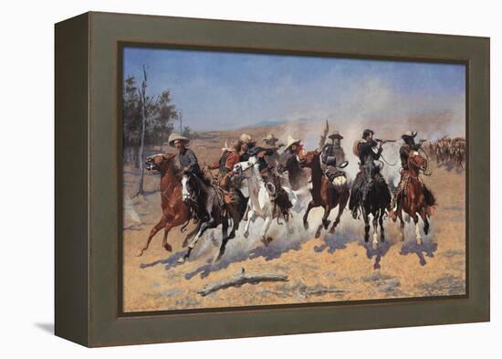 A Dash for Timber-Frederic Sackrider Remington-Framed Stretched Canvas