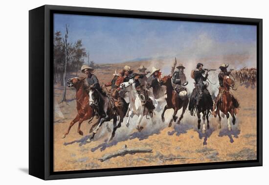 A Dash for Timber-Frederic Sackrider Remington-Framed Stretched Canvas