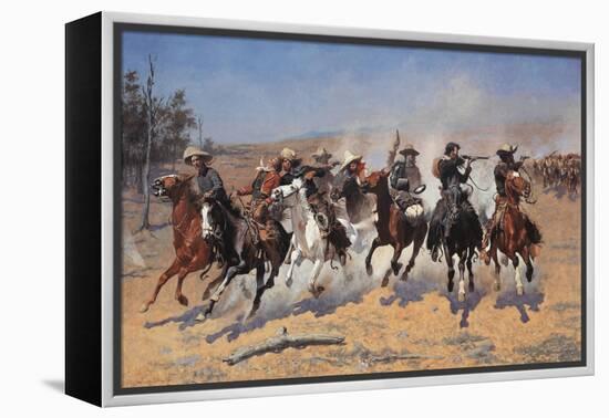 A Dash for Timber-Frederic Sackrider Remington-Framed Stretched Canvas