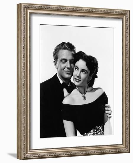 A DATE WITH JUDY, 1948 directed by RICHARD THORPE with Robert Stack and Elizabeth Taylor (b/w photo-null-Framed Photo