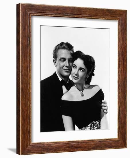 A DATE WITH JUDY, 1948 directed by RICHARD THORPE with Robert Stack and Elizabeth Taylor (b/w photo-null-Framed Photo