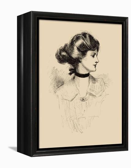 A Daughter of the South-Charles Dana Gibson-Framed Stretched Canvas